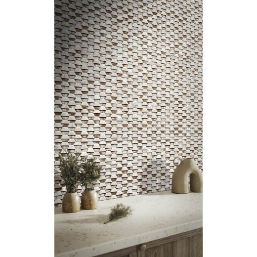 Steel White Stamping Natural 50x100